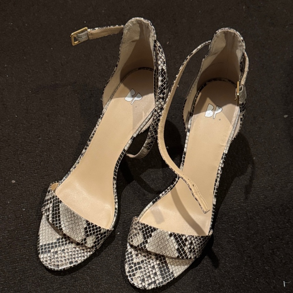 BP Snakeskin Patterned sandals